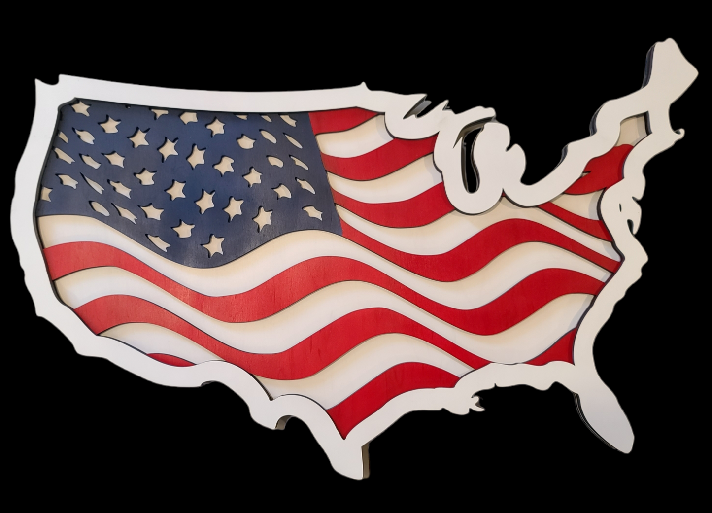 USA & Flag (15" x 23")