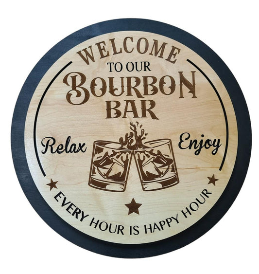 Welcome to our Bourbon Bar (18" Rounds)